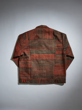 画像をギャラリービューアに読み込む, 赤茶の斑縞紬