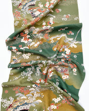 画像をギャラリービューアに読み込む, 檜垣地紋に開き扇模様【シュッケニ・91㎝丈】