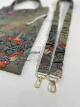 画像をギャラリービューアに読み込む, 更紗花模様の暈し染縮緬地【巾着】