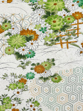 画像をギャラリービューアに読み込む, 笹葉に亀甲青海波古典模様【六つ釦】