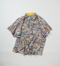 画像をギャラリービューアに読み込む, 型染風景花紋模様【L】