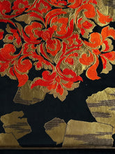 画像をギャラリービューアに読み込む, 破れ色紙に華模様【あずま型 中】特上