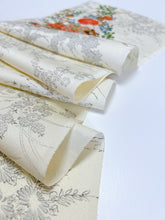 画像をギャラリービューアに読み込む, 扇に古典絵花模様【サイドギャザーワンピース】