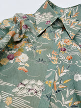 画像をギャラリービューアに読み込む, 注意:難あり のり散らし地紋に草花模様