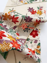 画像をギャラリービューアに読み込む, 柵に四季の草花模様・縮緬