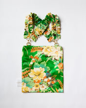 画像をギャラリービューアに読み込む, 荒波地紋に牡丹梅撫子草花模様【ギャザートート】①