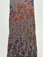 画像をギャラリービューアに読み込む, 縮緬地に花扇にきりばめ更紗模様【S】