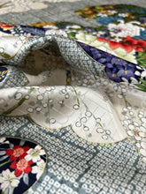 画像をギャラリービューアに読み込む, 【特短】変わり波地紋に雲取り吉祥花模様