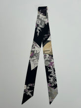 画像をギャラリービューアに読み込む, 扇面花鳥風景模様総斑点地紋【特短】