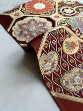 画像をギャラリービューアに読み込む, 蜀江・よろめき縞に花模様【あずま型 中】特上