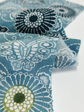 画像をギャラリービューアに読み込む, 縮緬花鳥模様(ビンテージ)【サイドギャザーワンピース】