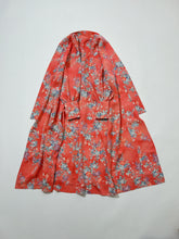 画像をギャラリービューアに読み込む, 唐紅色の花尽くし模様【六つ釦】