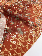 画像をギャラリービューアに読み込む, 橘に扇・籠目模様暈し染め【長丈シュッケニ・丈91㎝】