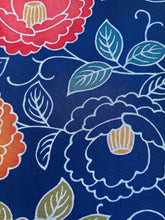 画像をギャラリービューアに読み込む, 手染め牡丹模様縮緬【サイドギャザーワンピース】