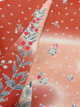 画像をギャラリービューアに読み込む, 紅暈しに草花模様【シュッケニ】