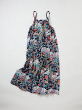画像をギャラリービューアに読み込む, 椿山鳥流水風景型染模様【サイドギャザーワンピース】