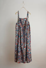 画像をギャラリービューアに読み込む, 縮緬友禅・牡丹藤・草花模様【サイドギャザーワンピース】