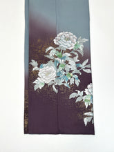 画像をギャラリービューアに読み込む, 草花模様の暈し染め(花箔)銀彩(作家物)【フォーマルシュッケニ】