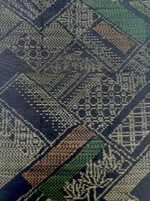 画像をギャラリービューアに読み込む, 色紙札織り模様大島紬【L】