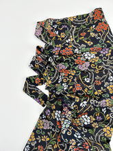 画像をギャラリービューアに読み込む, 花唐草模様に金彩縁【長丈シュッケニ・丈91㎝】