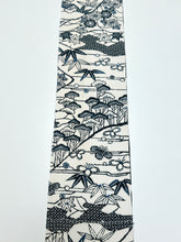 画像をギャラリービューアに読み込む, 縮緬型染笹雲取り絵【サイドギャザーワンピース】