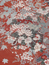 画像をギャラリービューアに読み込む, 銀彩金彩扇花模様【四つ釦】