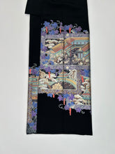 画像をギャラリービューアに読み込む, 【予約品】紫箔の風景花模様金彩【フォーマルシュッケニ】