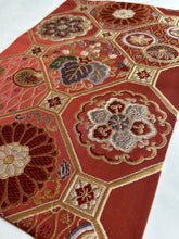 画像をギャラリービューアに読み込む, 蜀江・よろめき縞に花模様【あずま型 中】特上