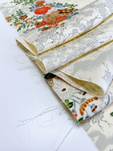 画像をギャラリービューアに読み込む, 扇に古典絵花模様【サイドギャザーワンピース】