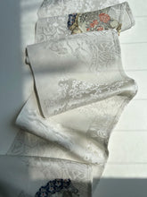 画像をギャラリービューアに読み込む, 草花絵皿模様に総菱欠け模様地紋【長】