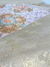 画像をギャラリービューアに読み込む, 唐織正倉院向かい鳥華模様【あずま型 大】