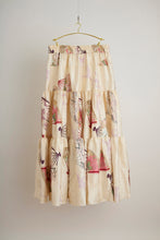 画像をギャラリービューアに読み込む, 掠れ格子に変わり波地紋に花扇模様【ティアード】