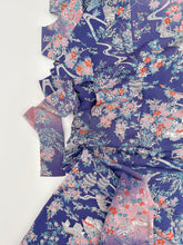 画像をギャラリービューアに読み込む, 縮緬地の暈し風景模様【長丈シュッケニ】