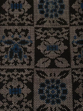 画像をギャラリービューアに読み込む, 格子幾何学更紗模様大島【L】