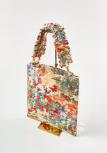 画像をギャラリービューアに読み込む, 風景吉祥花文量し染め模様【ギャザートート】①