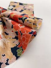 画像をギャラリービューアに読み込む, 芝地紋に大花尽くし模様