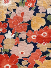 画像をギャラリービューアに読み込む, 芝地紋に大花尽くし模様