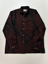 画像をギャラリービューアに読み込む, 単色赤大花の本場大島紬【L】