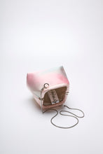 画像をギャラリービューアに読み込む, 薄錆青磁・桃暈し格子地織②【ケニガマ・小】