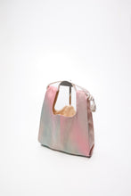 画像をギャラリービューアに読み込む, 薄錆青磁・桃暈し格子地織①【ケニショ・小】