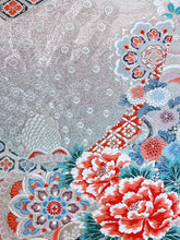 画像をギャラリービューアに読み込む, 唐織・牡丹に孔雀唐花織り模様①【ケニガマ・小】