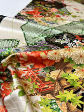 画像をギャラリービューアに読み込む, 【特長】桧垣地紋に金彩花車に鹿子模様