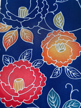 画像をギャラリービューアに読み込む, 手染め牡丹模様縮緬【サイドギャザーワンピース】