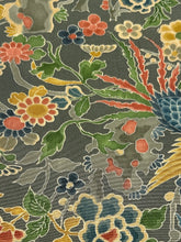 画像をギャラリービューアに読み込む, 鶸茶色鳳凰花紋模様【L】