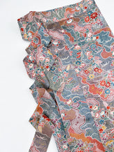 画像をギャラリービューアに読み込む, 橘に雲絵に総紗綾型地紋【長丈シュッケニ・丈91㎝】