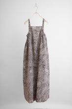 画像をギャラリービューアに読み込む, 菊菖蒲草花白線模様【サイドギャザーワンピース】