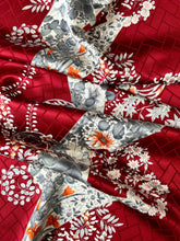 画像をギャラリービューアに読み込む, 【特短】桧垣地紋に閉じ扇総華模様