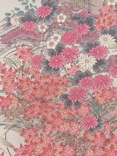 画像をギャラリービューアに読み込む, 四季の草花に松模様・縮緬