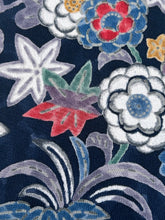 画像をギャラリービューアに読み込む, 手描き縮緬花草模様【サイドギャザーワンピース】