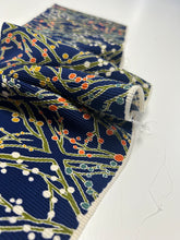 画像をギャラリービューアに読み込む, 横縞地紋に枝の実模様【S】